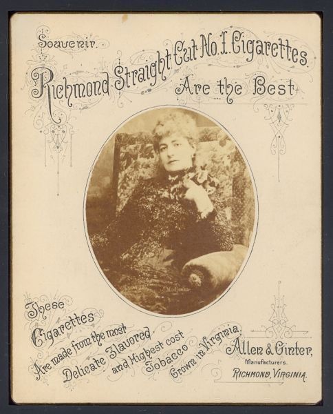 1890 Richmond Straight Cut No 1 Cigarettes